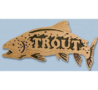 Wooden Fish - Trout Project Pattern - The Winfield Collection