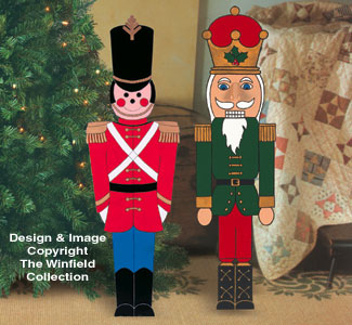 Small Toy Soldier and Nutcracker Wood Pattern - The Winfield Collection