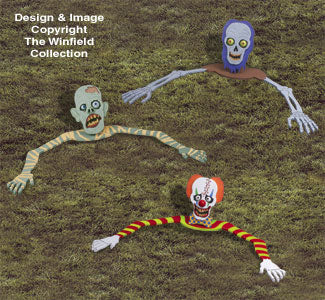 Rising Bug Eyed Ghouls Pattern Set (W1310HY & W1330HY) - The Winfield Collection