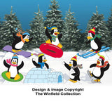 Playful Penguins Woodcrafting Pattern