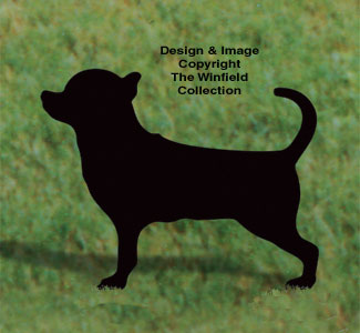 Chihuahua-Schatten-Holzhandwerksmuster