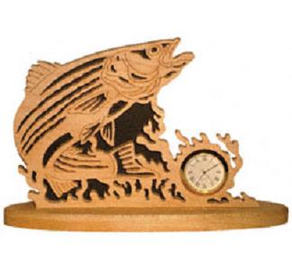 Striped Bass Mini-Clock Project Pattern - The Winfield Collection