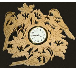 Chickadees Songbird Wall Clock Project Pattern - The Winfield Collection