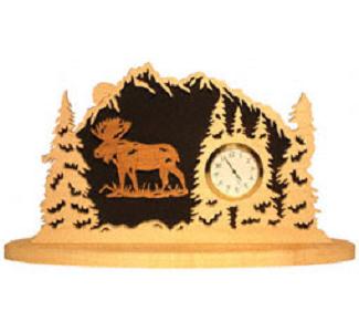 Moose Forest Mantel Clock Project Pattern - The Winfield Collection