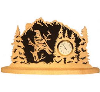 Bald Eagle Forest Mantel Clock Project Pattern - The Winfield Collection