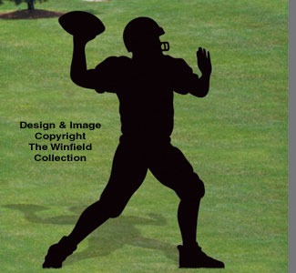 Quarterback Shadow Woodcrafting Pattern - The Winfield Collection
