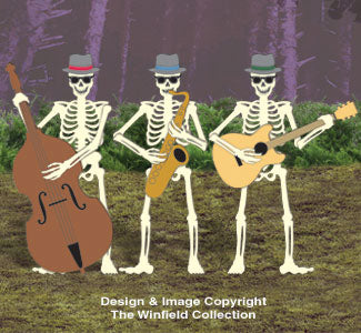 Skeleton Jazz Band Woodcraft Pattern - The Winfield Collection