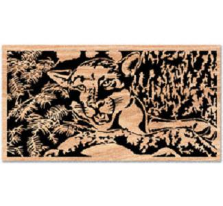 Mountain Lion Scrolled Wall Art Project Pattern