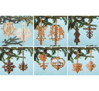 2 Piece Slotted Ornament Set # 10