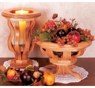 Wooden Ribbed Bowl & Vase #3 Project Pattern - The Winfield Collection