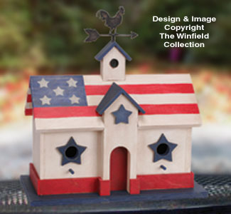 Patriotic Birdhouse Pattern - The Winfield Collection