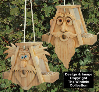 Cedar Men Bird Feeders Pattern - The Winfield Collection