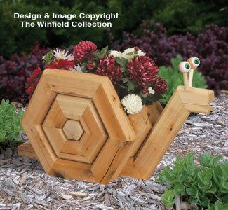 Landscape Timber Snail Planter Plan