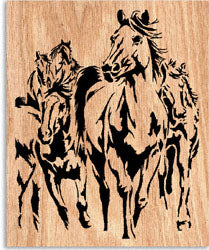 Pacing The Prairie Scrolled Art Pattern - The Winfield Collection