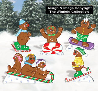 Playful Gingerbread People Pattern - The Winfield Collection