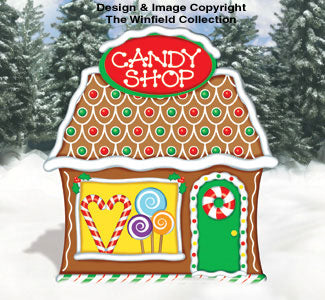 Gingerbread Candy Shop Wood Pattern