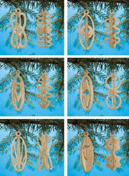 2 Piece Slotted Ornament Set # 13