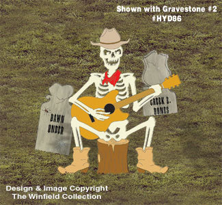 Skeleton Cowboy Singer Pattern - The Winfield Collection