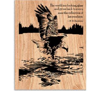Eagle Reflection Scrolled Art Project Pattern - The Winfield Collection