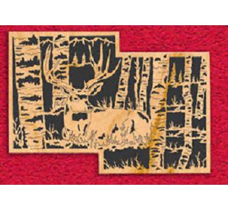 Whitetail Deer Staggered Project Pattern - The Winfield Collection