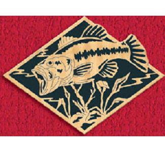Large Mouth Bass Diamond Project Pattern - The Winfield Collection