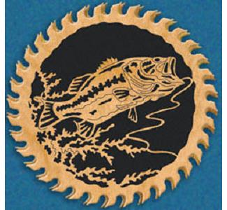 Hooked Bass Circular Saw Project Pattern - The Winfield Collection