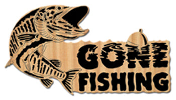 Muskie "Gone Fishing" Sign Project Pattern