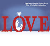 Large First LOVE Woodcraft Pattern