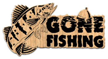 Yellow Perch "Gone Fishing" Sign Project Pattern