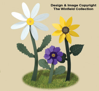 Giant Whirligig Flowers Wood Plan