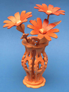 Miniature Daisies & Vase Scroll Saw Pattern - The Winfield Collection