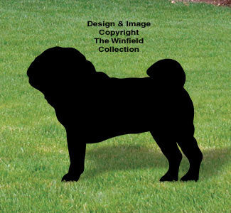 Pug Shadow Woodcraft Pattern - The Winfield Collection