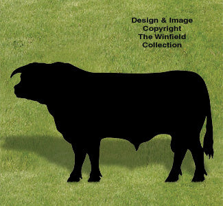 Hereford Bull Shadow Holzhandwerk Muster