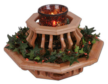 Ribbed Vase/Bowl Centerpiece Scroll Saw Pattern - The Winfield Collection