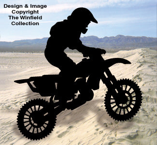 Motocross Shadow Woodcraft Pattern - The Winfield Collection