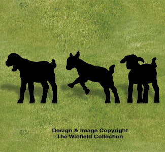 Goat Kids Shadow Woodcraft Pattern