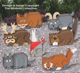 Wild Animal Patio Paver Pals Pattern Set