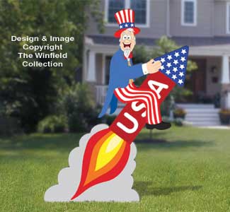 Uncle Sam Blast-Off Wood Pattern - The Winfield Collection