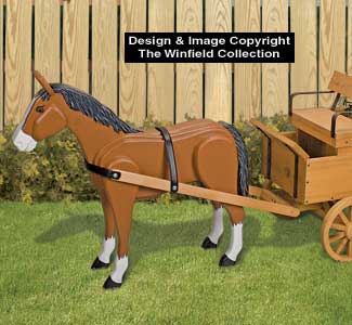Hay Wagon Horse Wood Pattern - The Winfield Collection