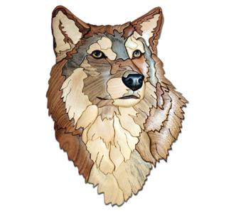 Wolf Head Intarsia Project Pattern - The Winfield Collection