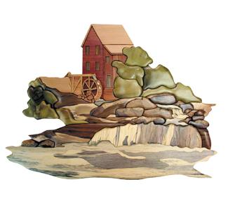 Old Country Mill Intarsia Project Pattern - The Winfield Collection