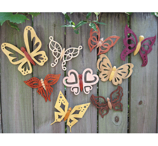 Set of 9 Butterfly "Sun Catcher" Project Patterns - The Winfield Collection