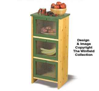 Projektplan für Obst- und Gemüsebehälter aus Holz