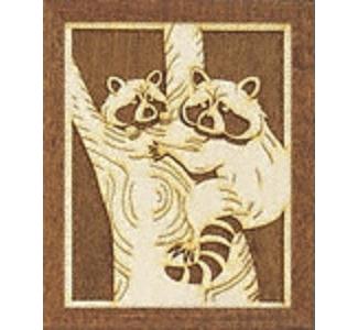 Raccoons Scroll Saw Pattern - The Winfield Collection
