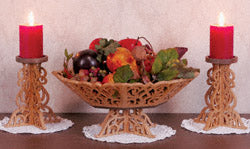 Scrolled Pedestal Bowl & Candle Holder - The Winfield Collection