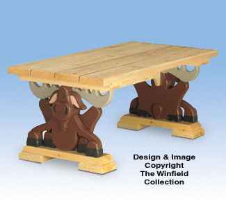 Moose Coffee Table Wood Project Plan