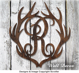 Individual Antler Monogram Pattern