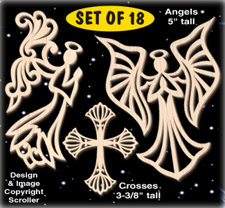 Divine Angels & Cross Ornament Designs Pattern - The Winfield Collection