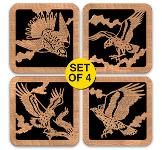 Birds of Prey Plaque Designs Pattern