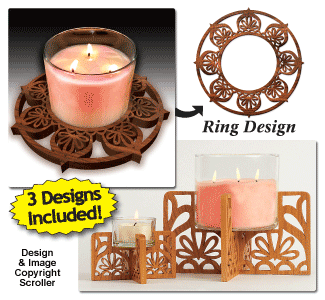 Candle Ring & Holder Pattern Set #2